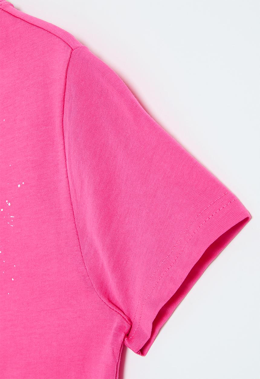 FILA - Bridget crop box T-shirt - fuschia purple