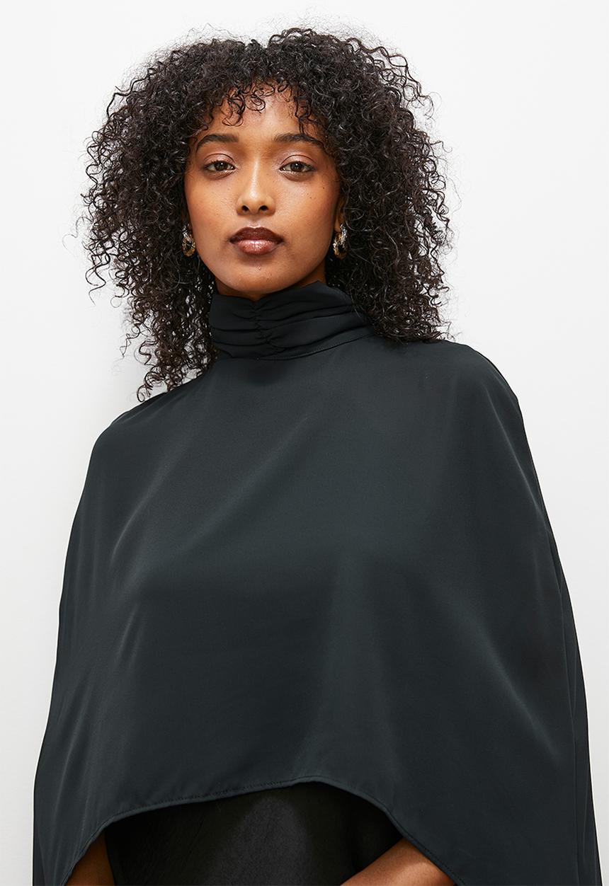 edit - Soft shell cape - black