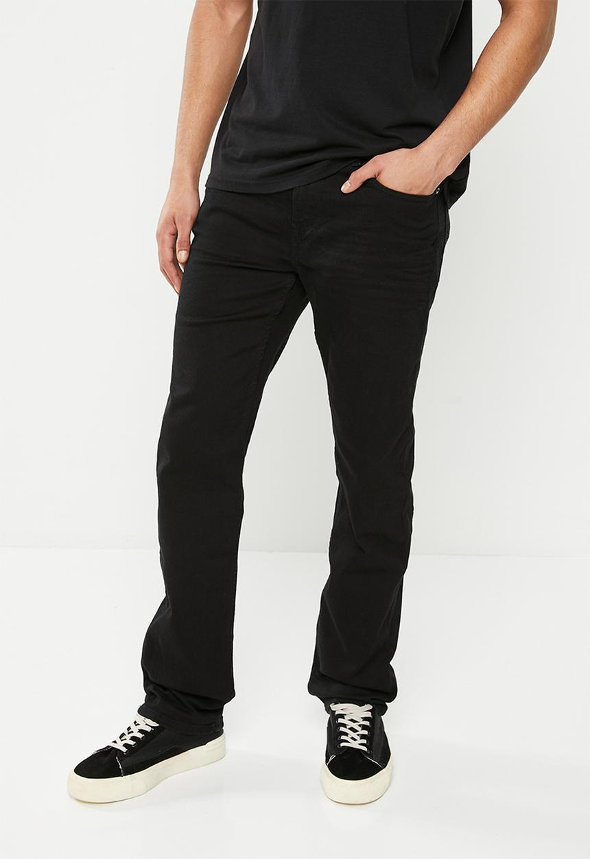GUESS - Mns slim straight eco - black