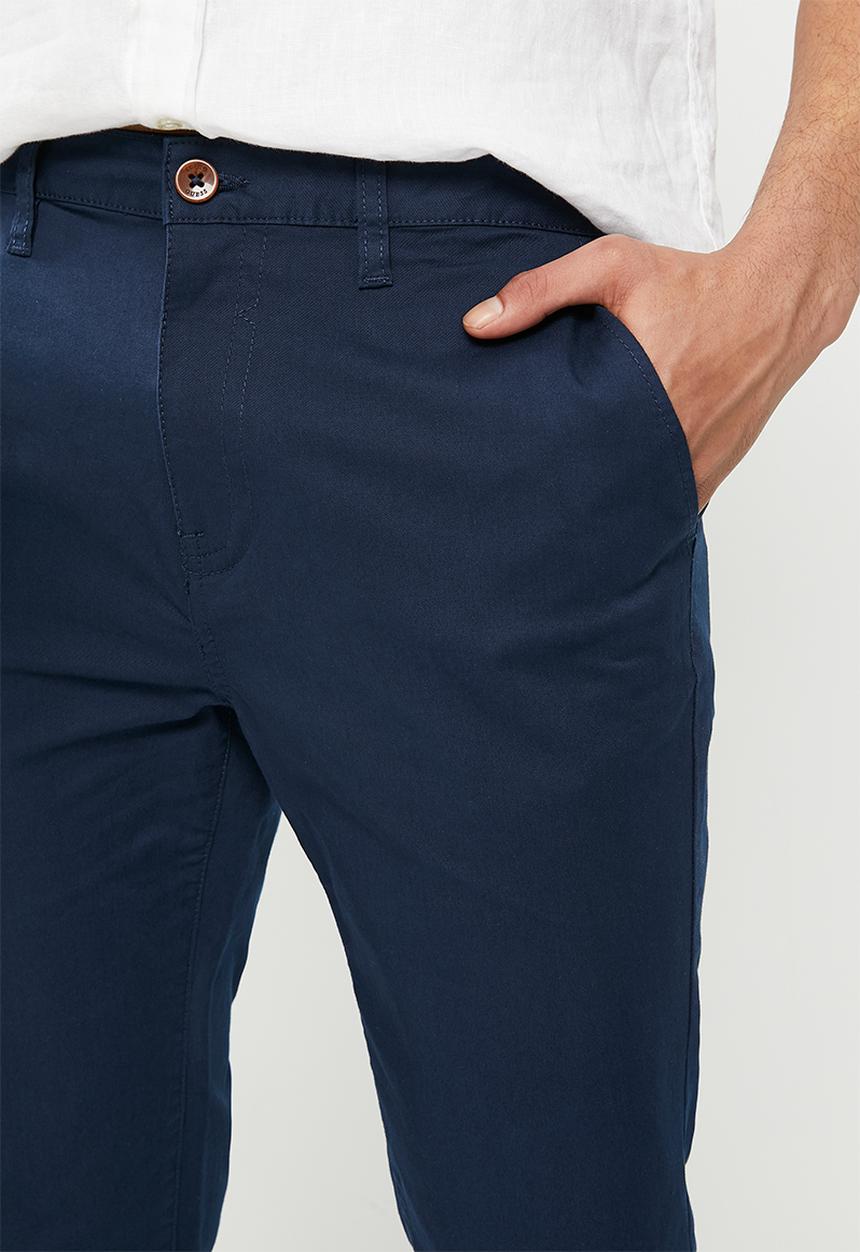 GUESS - Mns mens basic chino bottom - blue