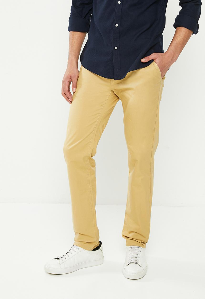GUESS - Mns stretch twill slim fit chino - tan