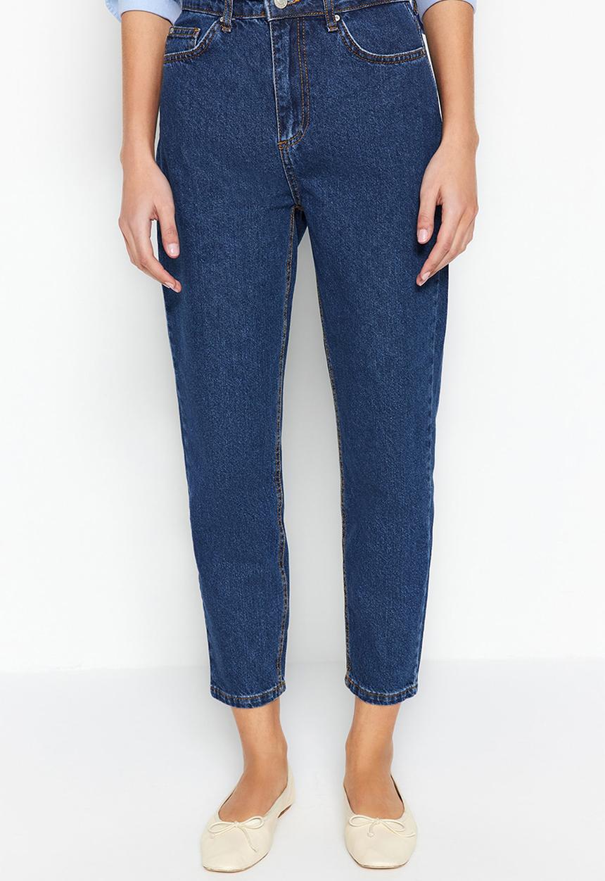 Trendyol - Mom jeans - dark blue