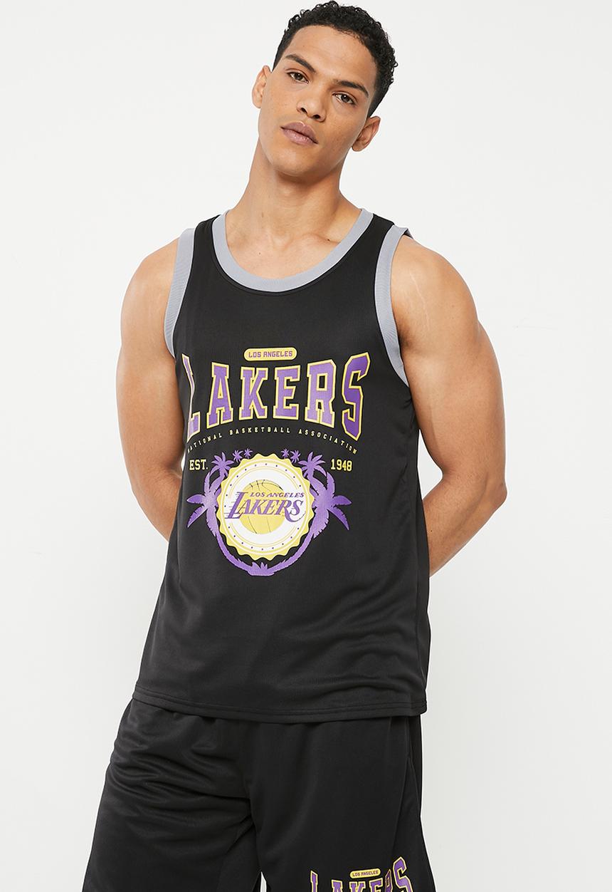 NBA - Men's street vest lakers - black