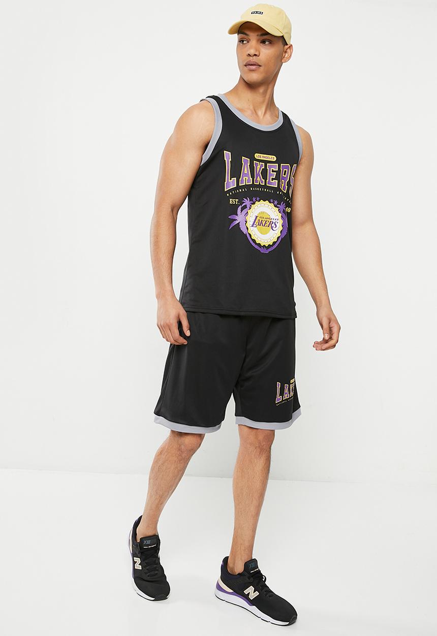 NBA - Men's street vest lakers - black