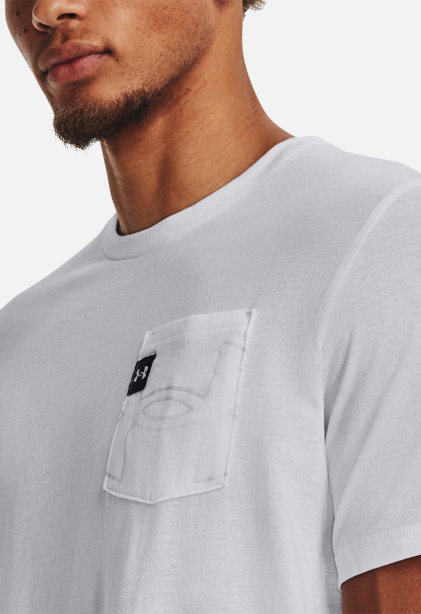Under Armour - Ua elevated core pocket short sleeve - white