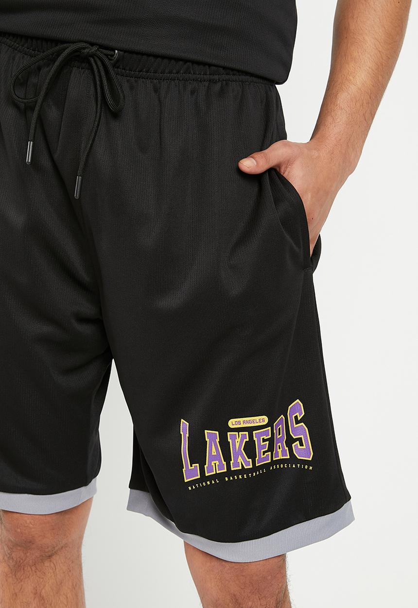 NBA - Men's street shorts lakers - black