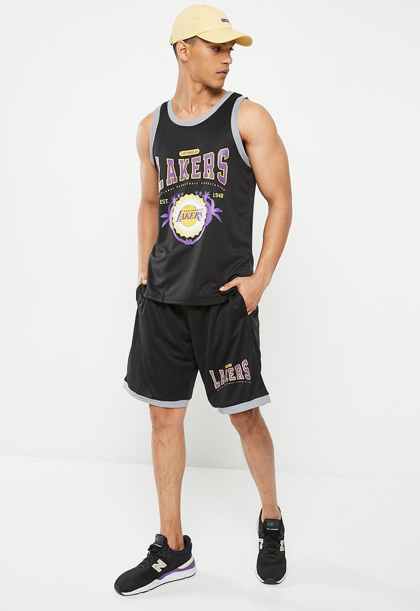 NBA - Men's street shorts lakers - black