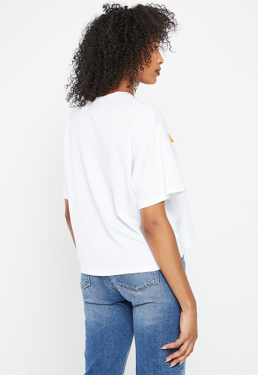 Me&B - The oversized tee - white & print