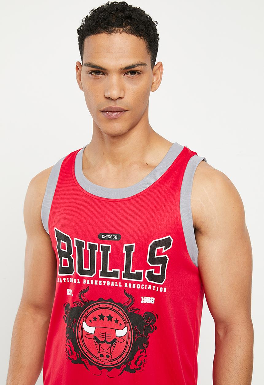 NBA - Men's street vest chicago bulls - red