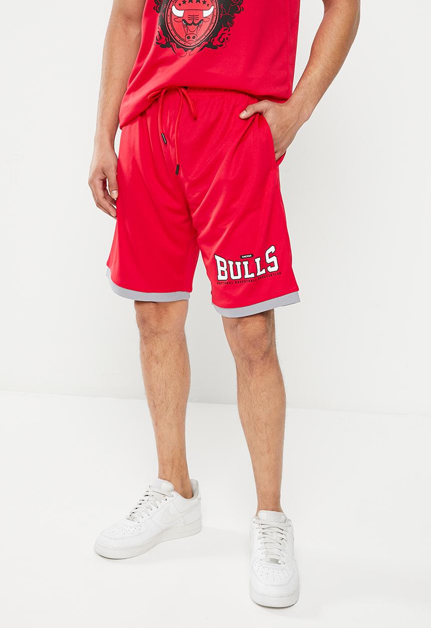 NBA - Men's street shorts chicago bulls - red