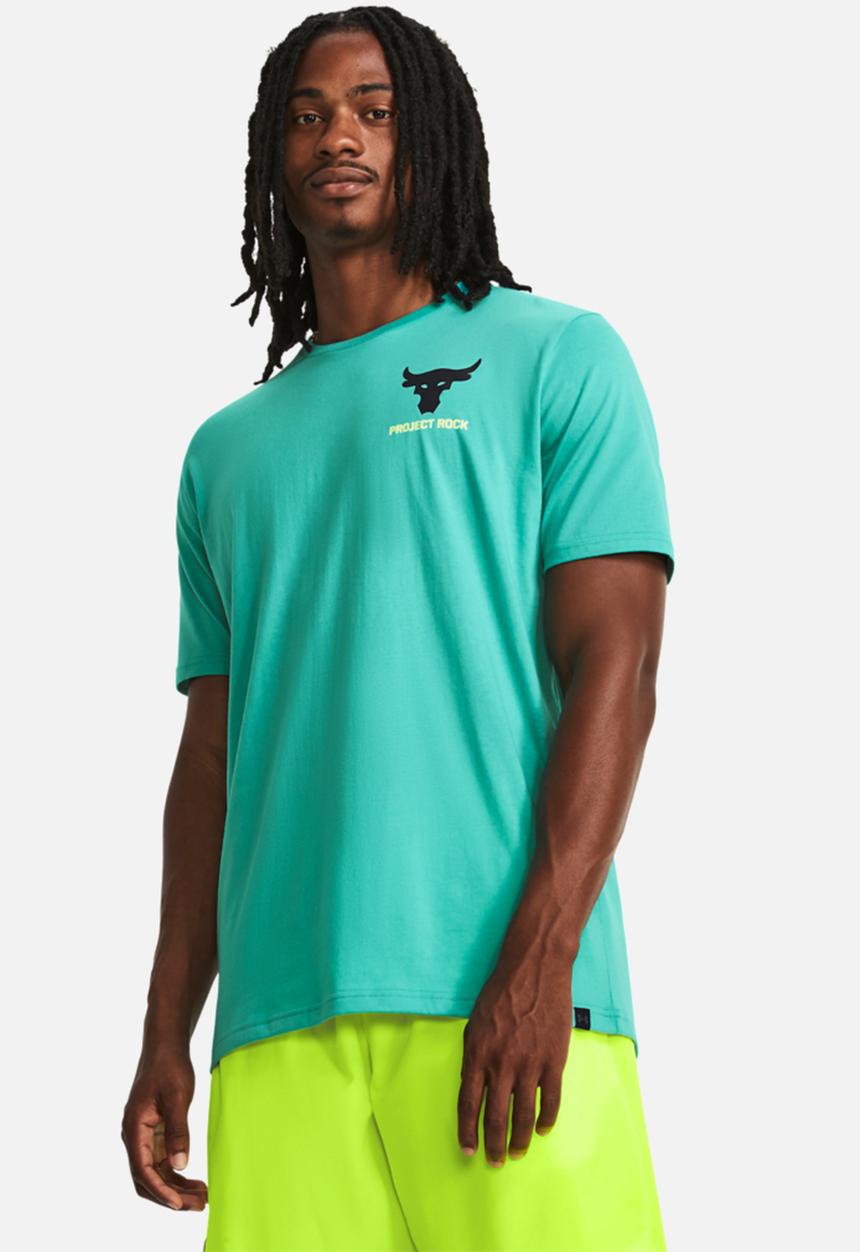 Under Armour - UA Project Rock lc brahma short sleeve - turquoise