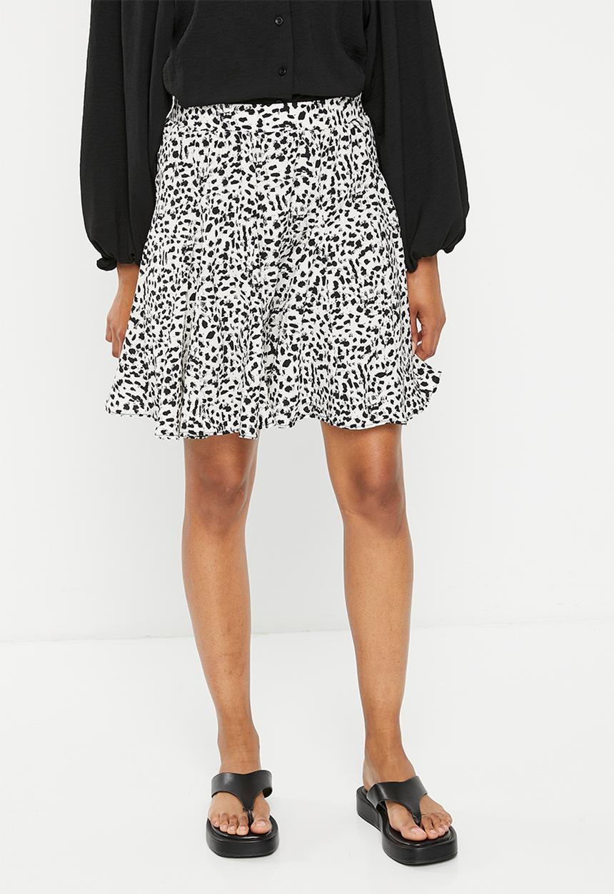 Me&B - Flared mini skirt - scratchy animal