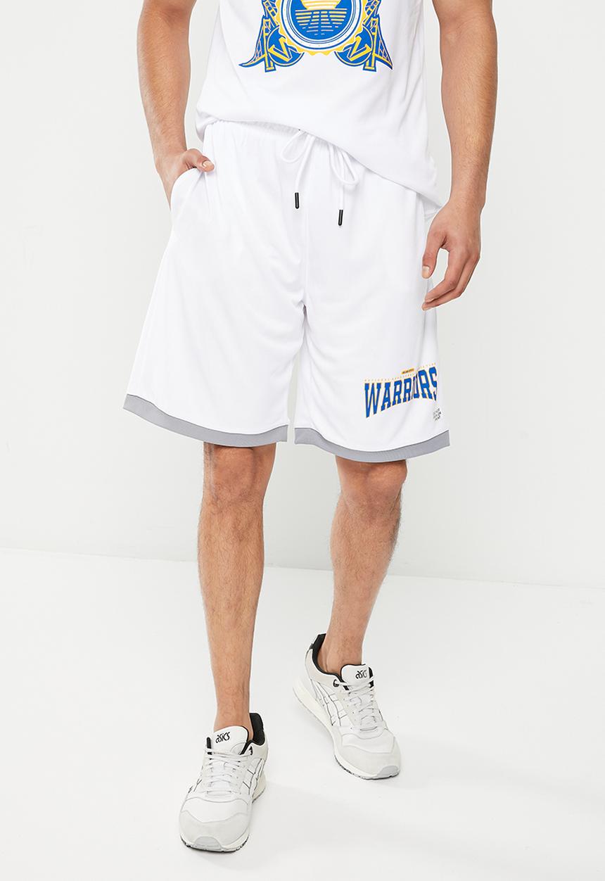 NBA - Men's street shorts golden state warriors - white