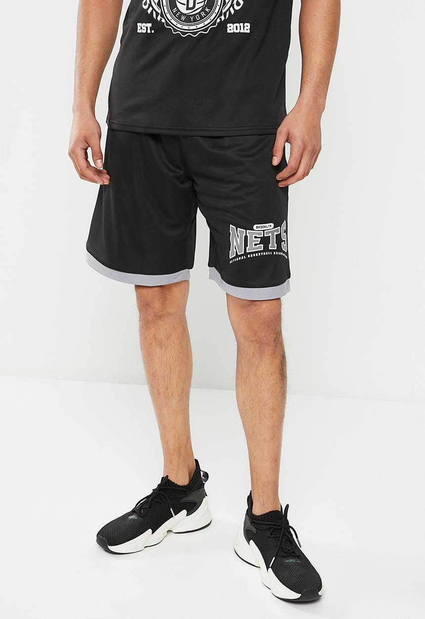 NBA - Men's street shorts brooklyn nets - black