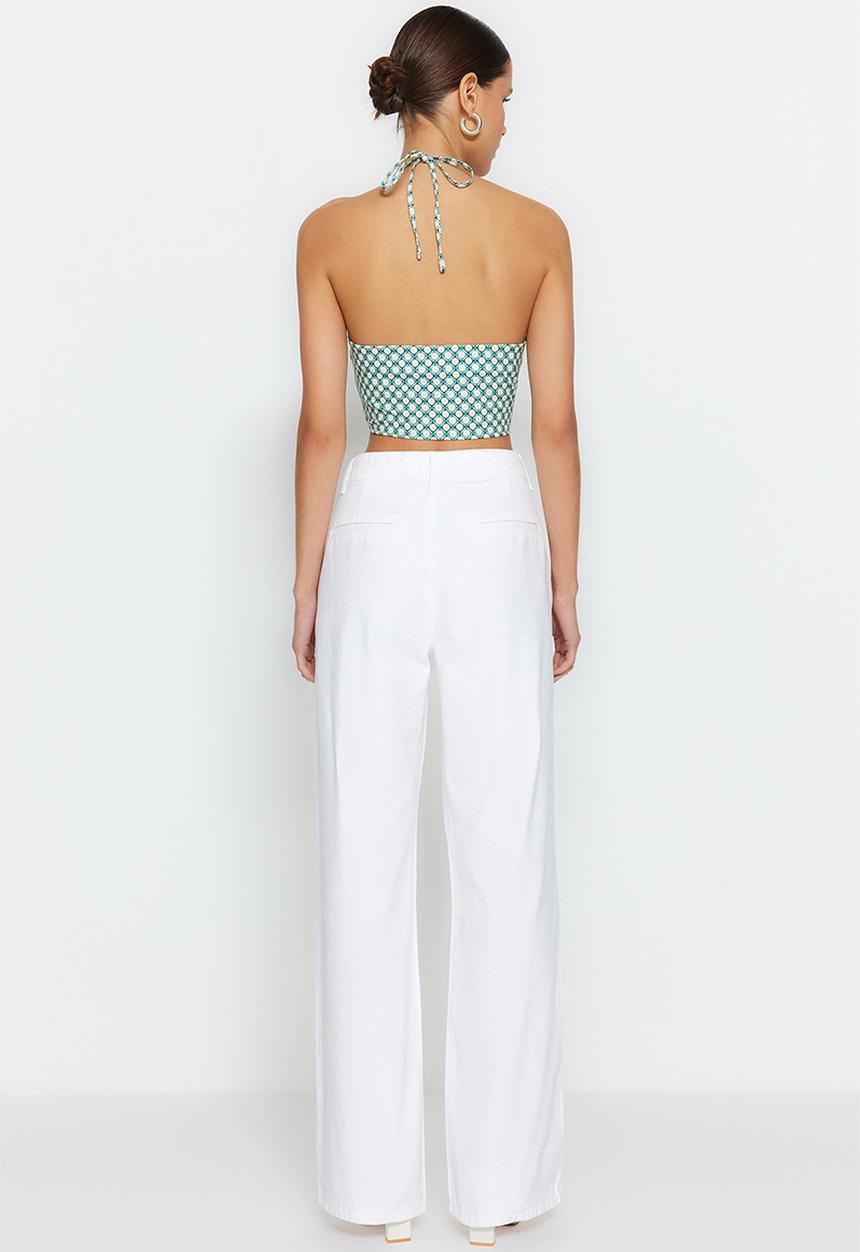Trendyol - Wide leg jeans - white