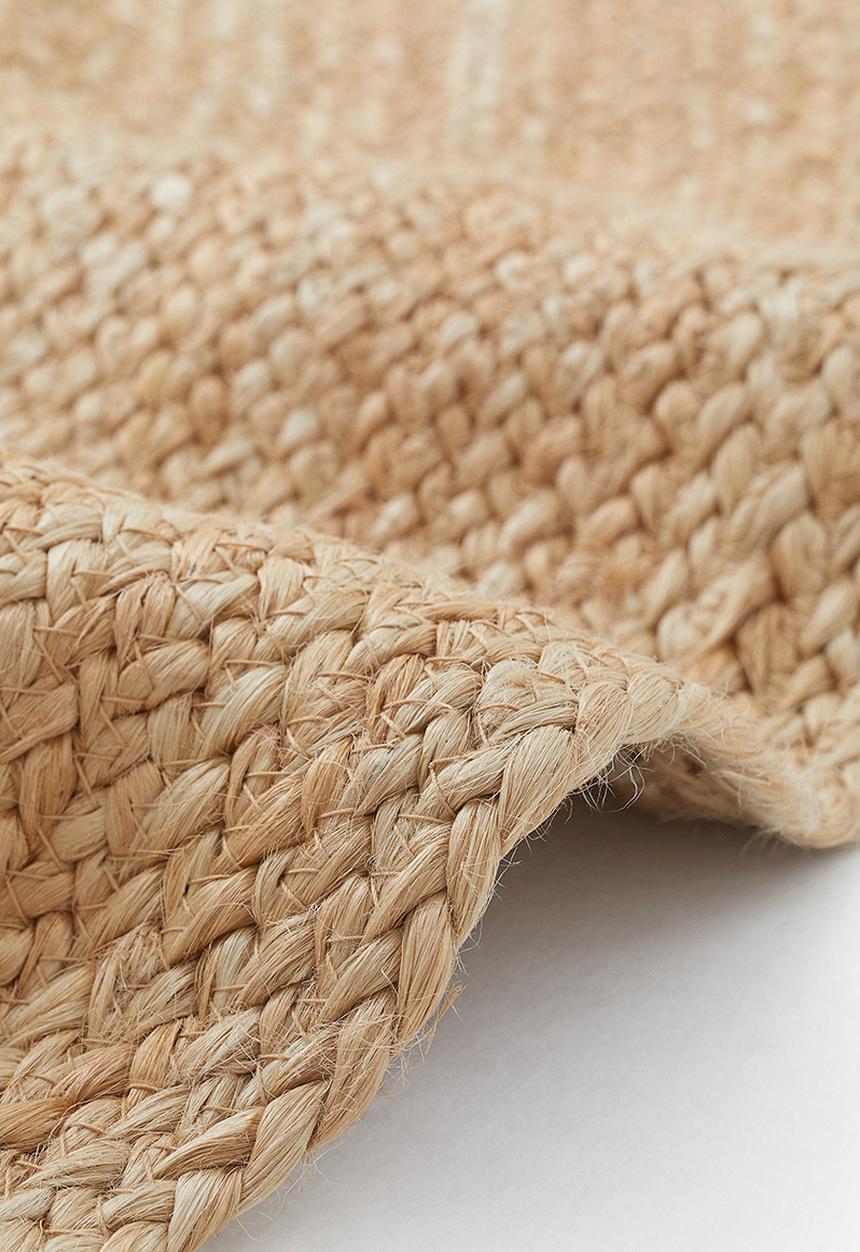 H&M - Round jute rug - light beige 