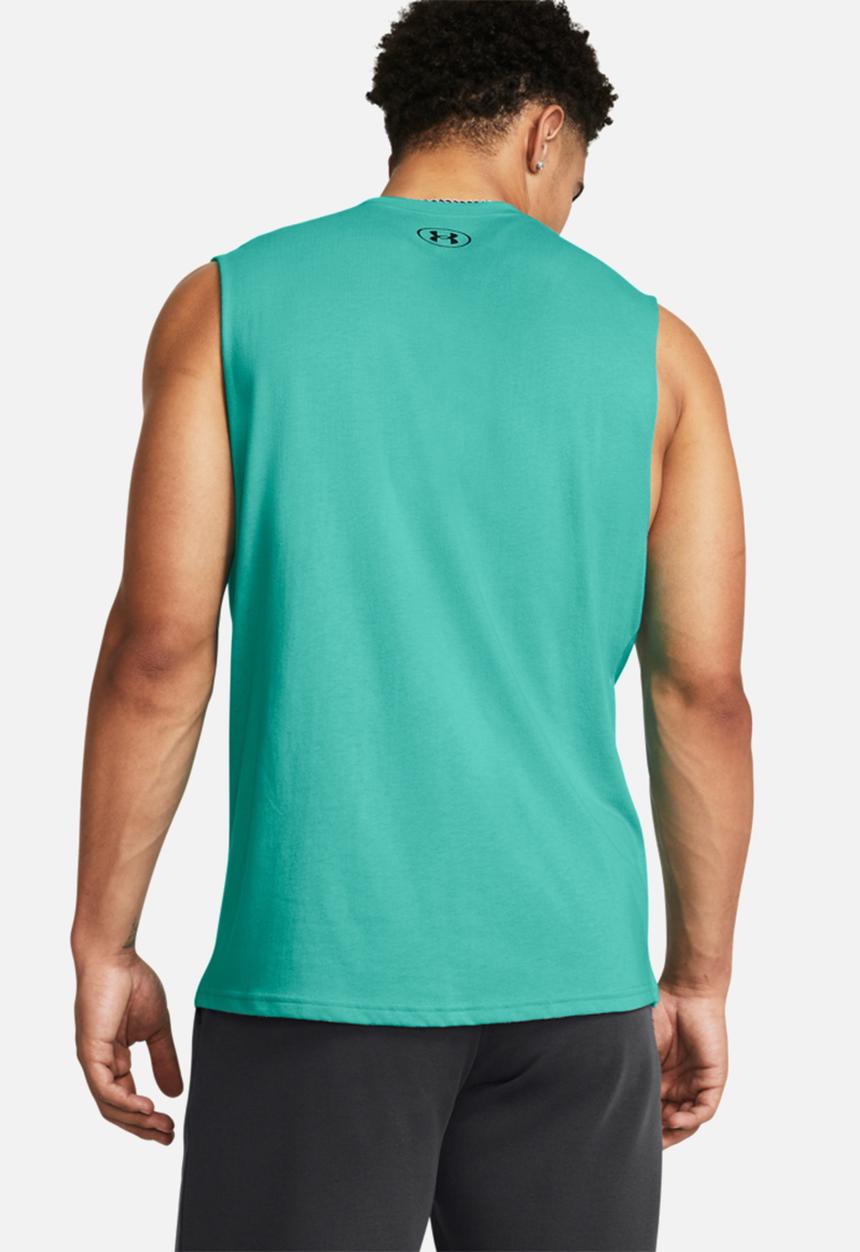 Under Armour - UA Project Rock sms sleeveless tank q4 - turquiose