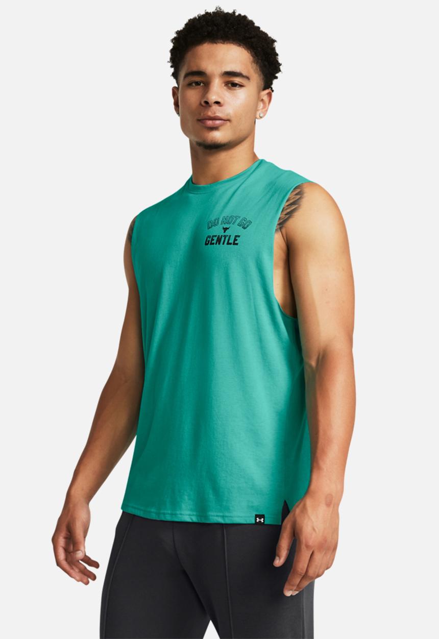 Under Armour - UA Project Rock sms sleeveless tank q4 - turquiose
