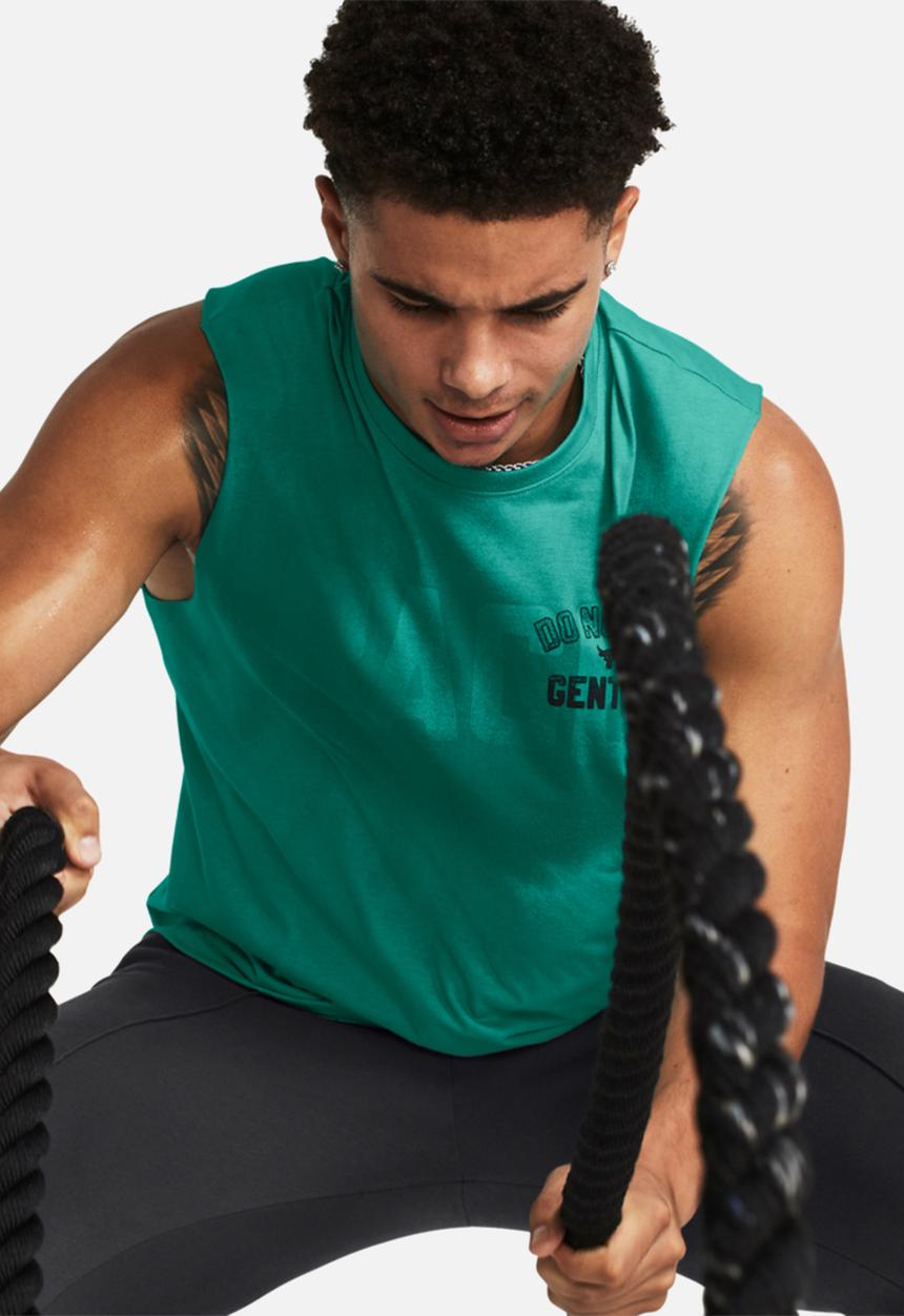 Under Armour - UA Project Rock sms sleeveless tank q4 - turquiose