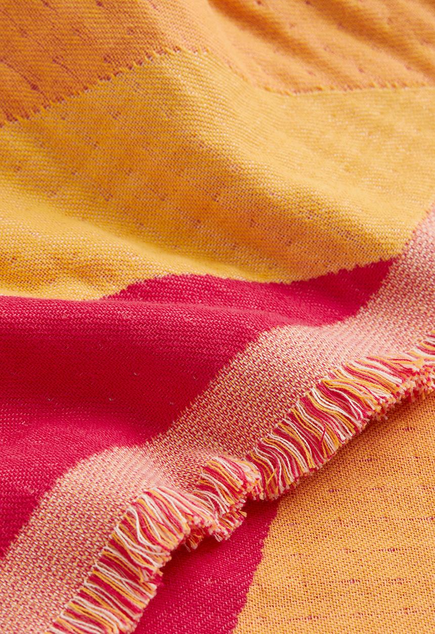 H&M - Jacquard-weave blanket - pink patterned