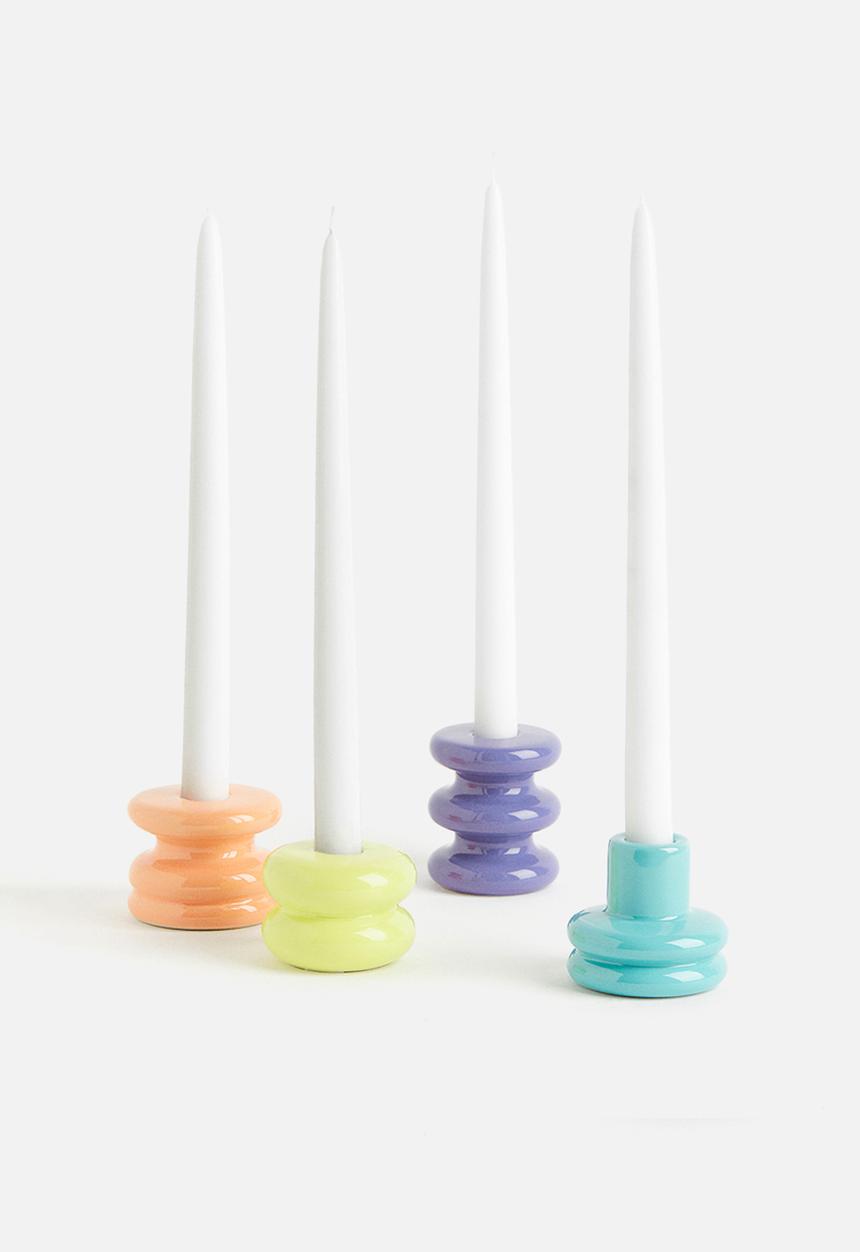 H&M - Stoneware candlestick - purple