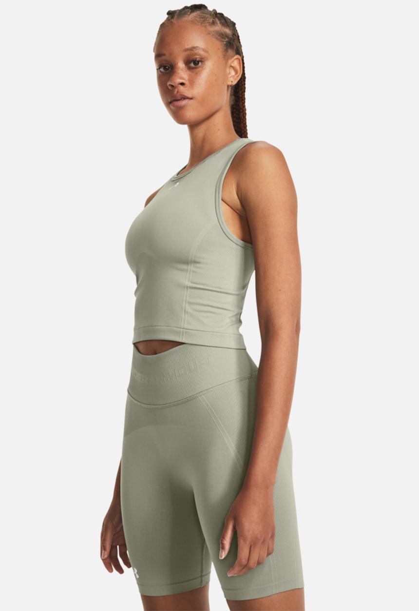 Under Armour - Ua train seamless tank - grove green/white