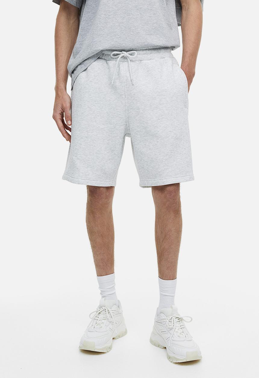 H&M - Regular fit sweat shorts - light grey marl