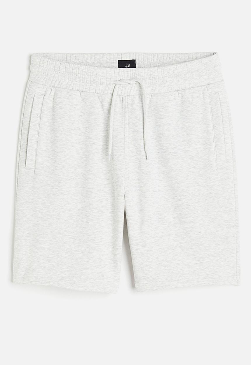 H&M - Regular fit sweat shorts - light grey marl