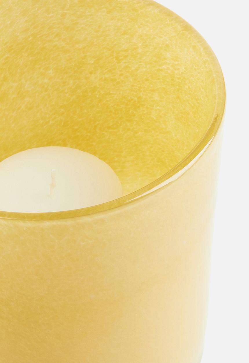 H&M - Glass candle lantern - yellow