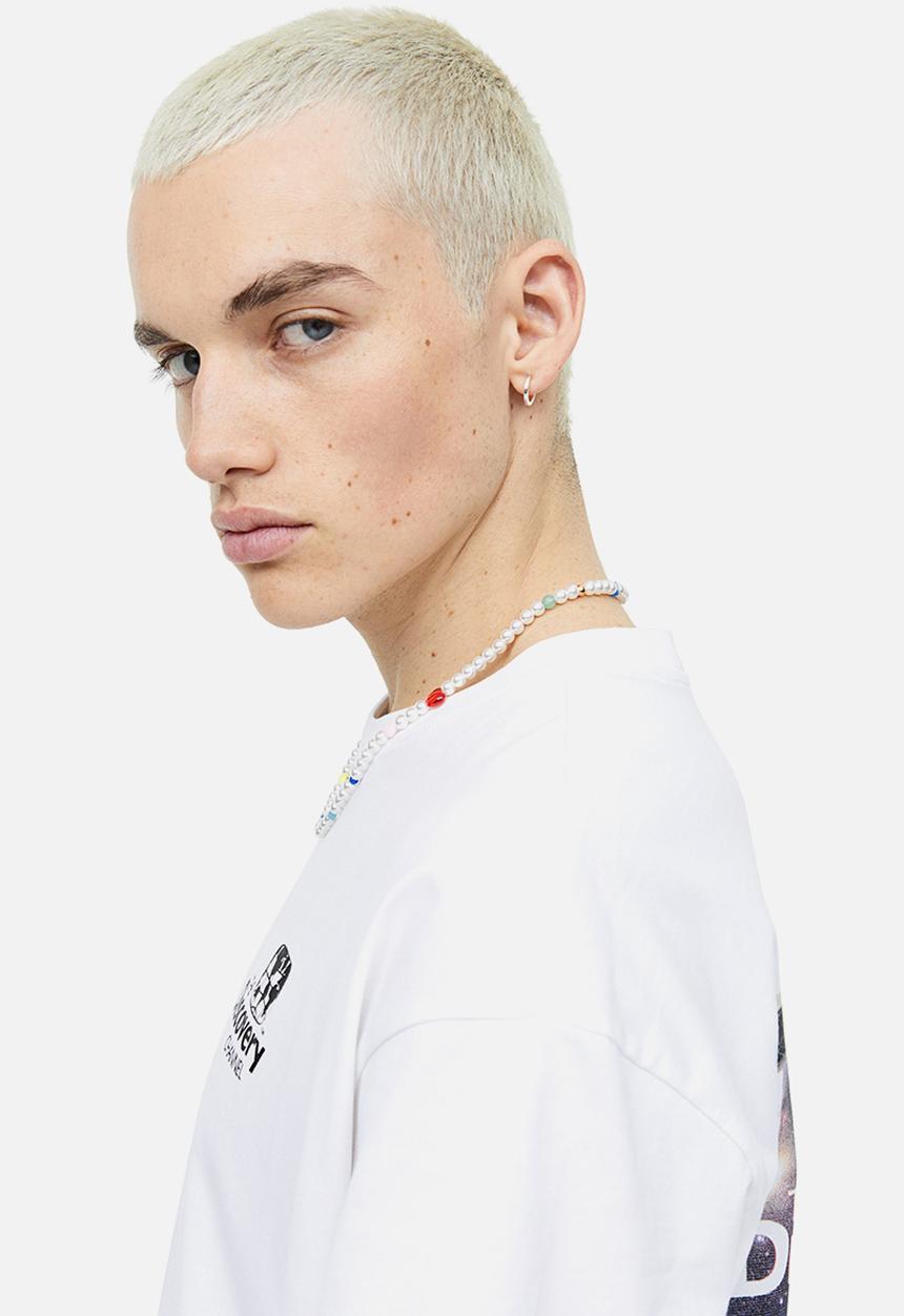 H&M - Relaxed fit T-shirt - white the discovery channel