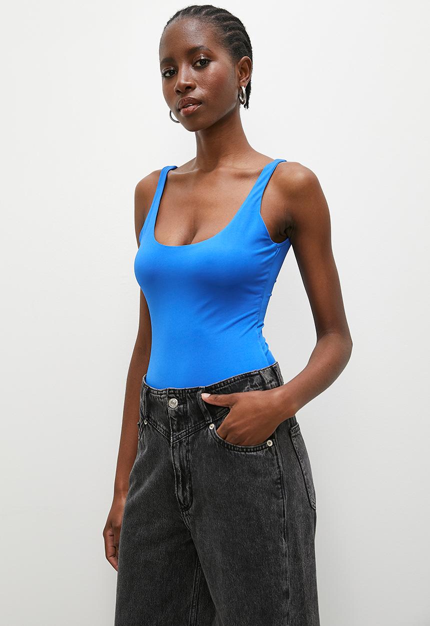 Superbalist - Double scoop bodysuit bodysuit - royal blue