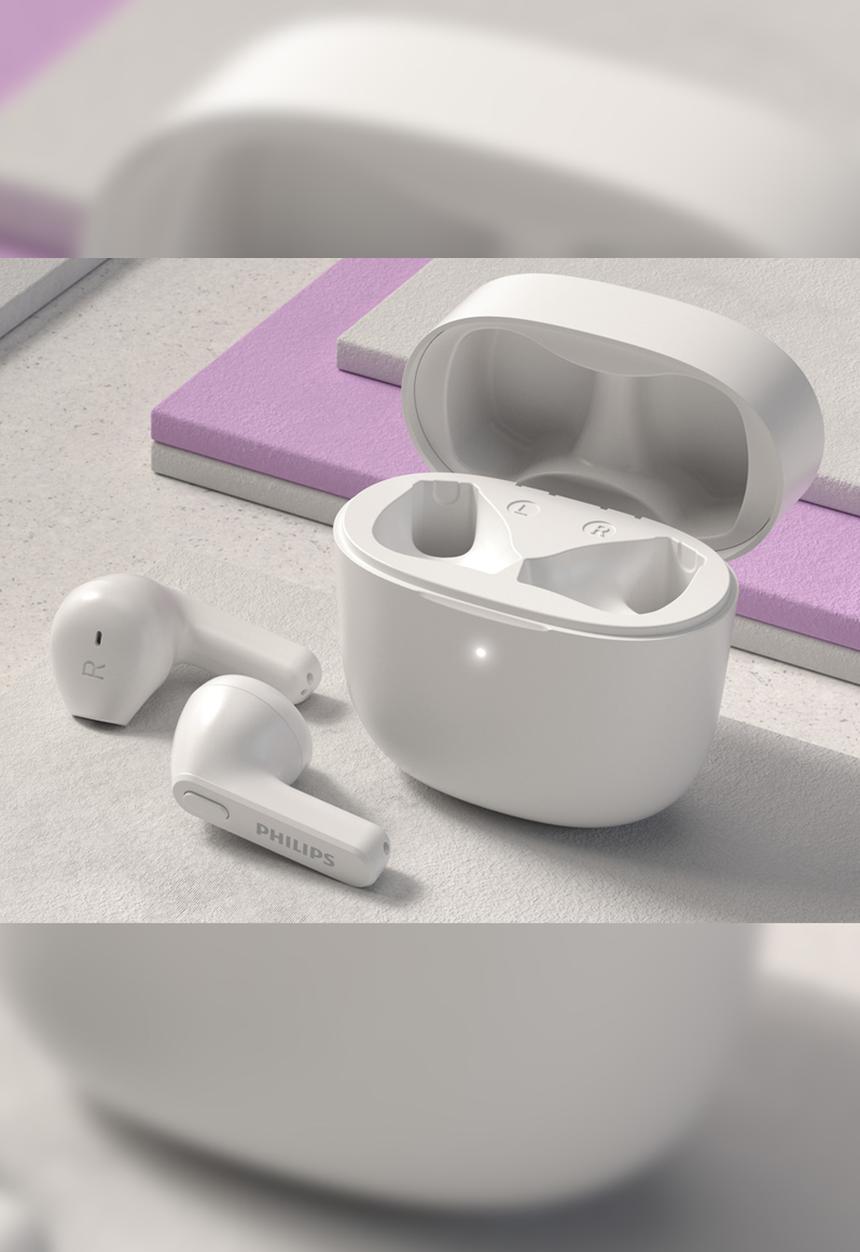 Philips - True wireless in ear headphones - white