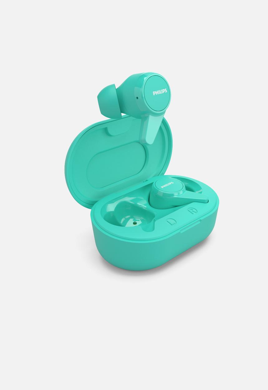 Philips - In-ear true wireless headphones with mic - blue