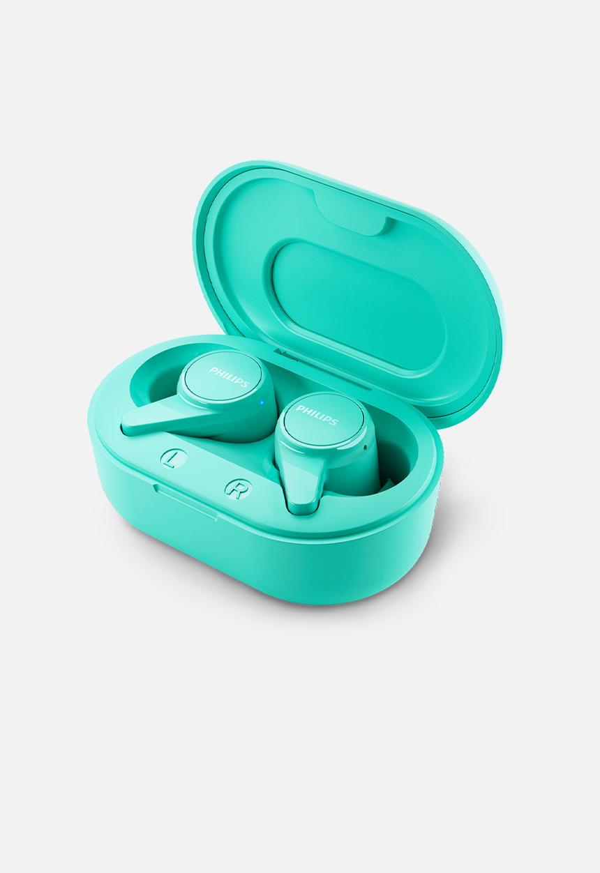 Philips - In-ear true wireless headphones with mic - blue