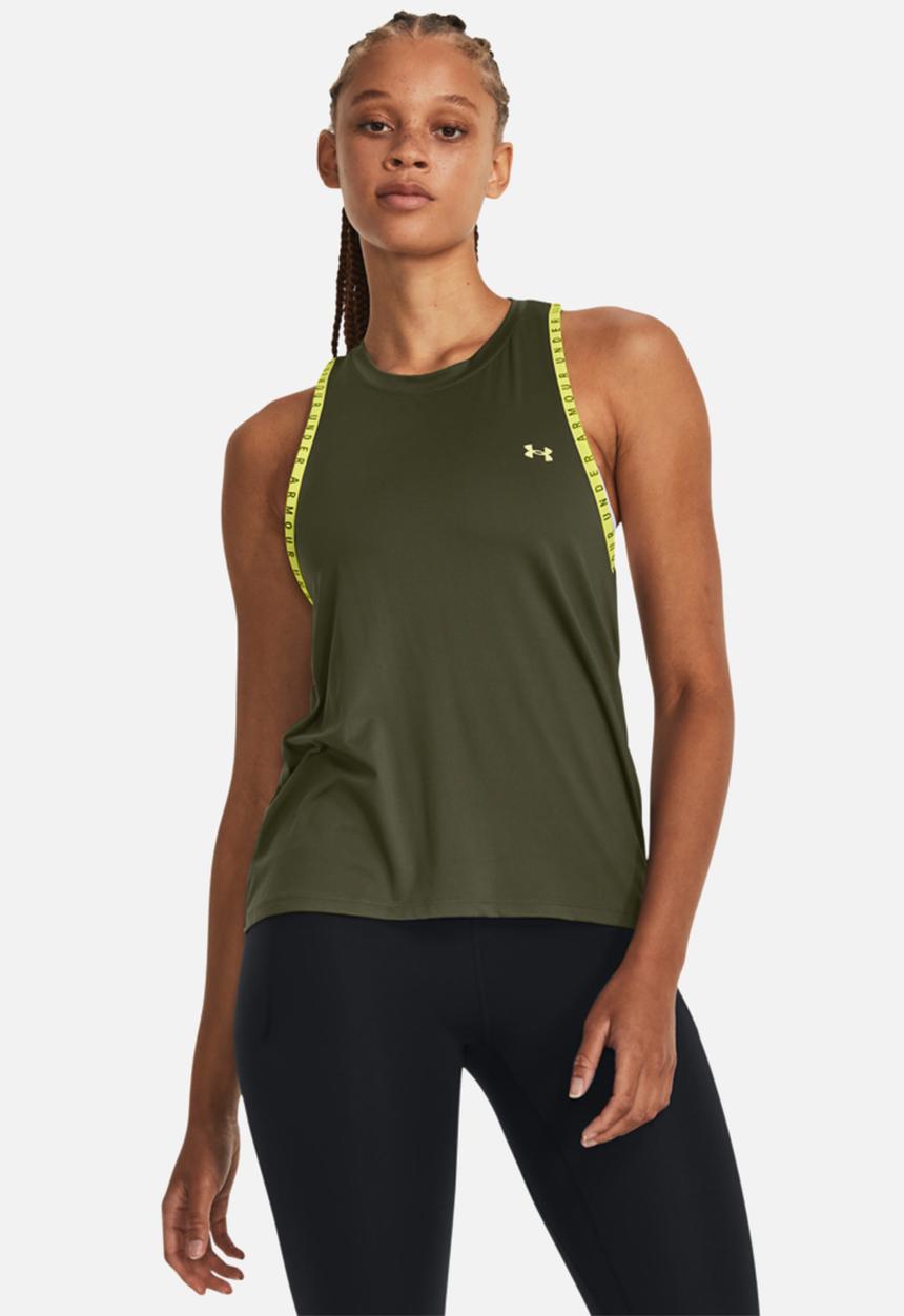 Under Armour - Knockout novelty tank - marine od green/lime yellow
