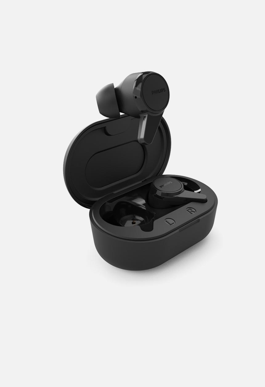 Philips - In-ear true wireless headphones with mic - black