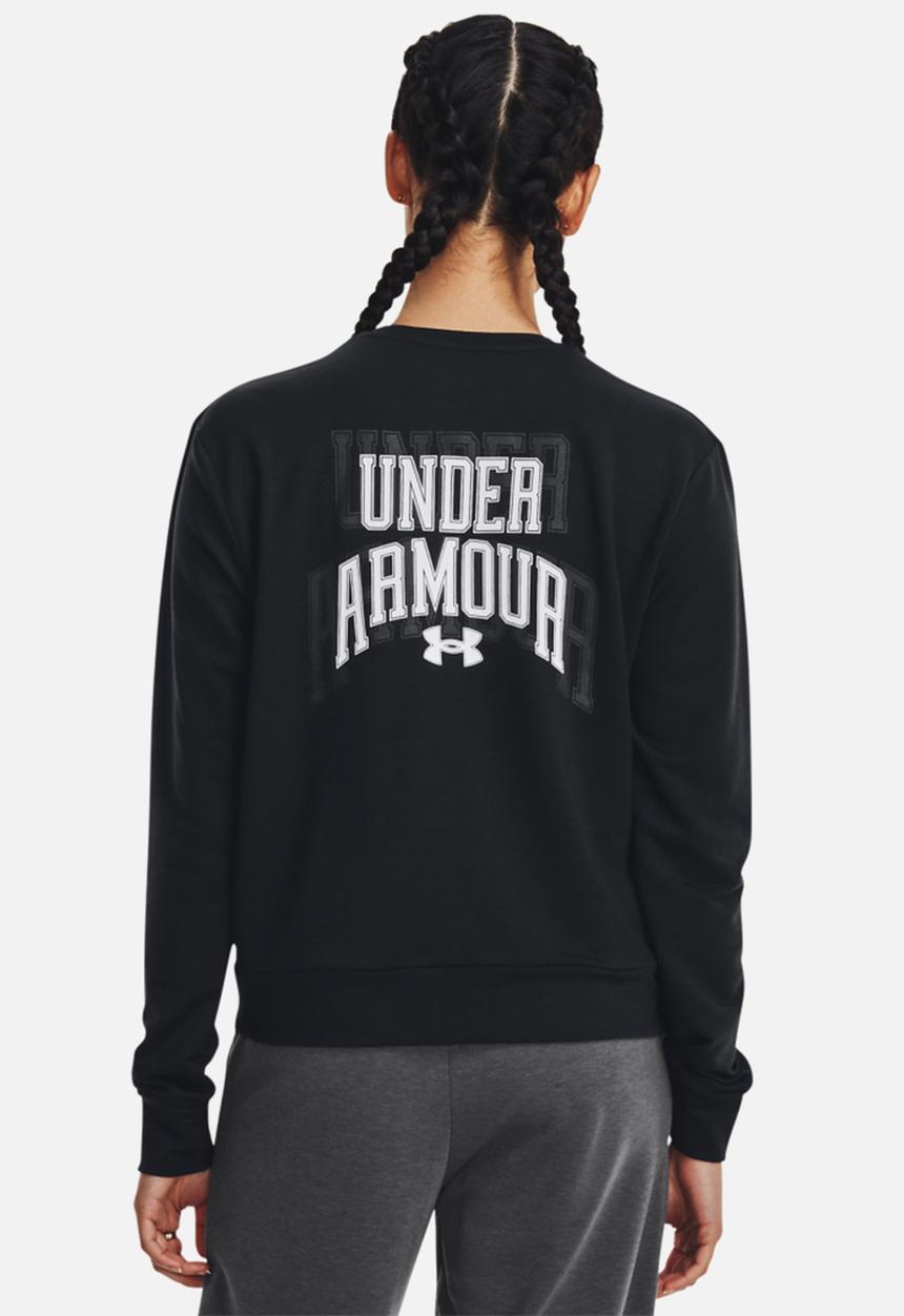 Under Armour - Ua rival terry graphic crew - black/white