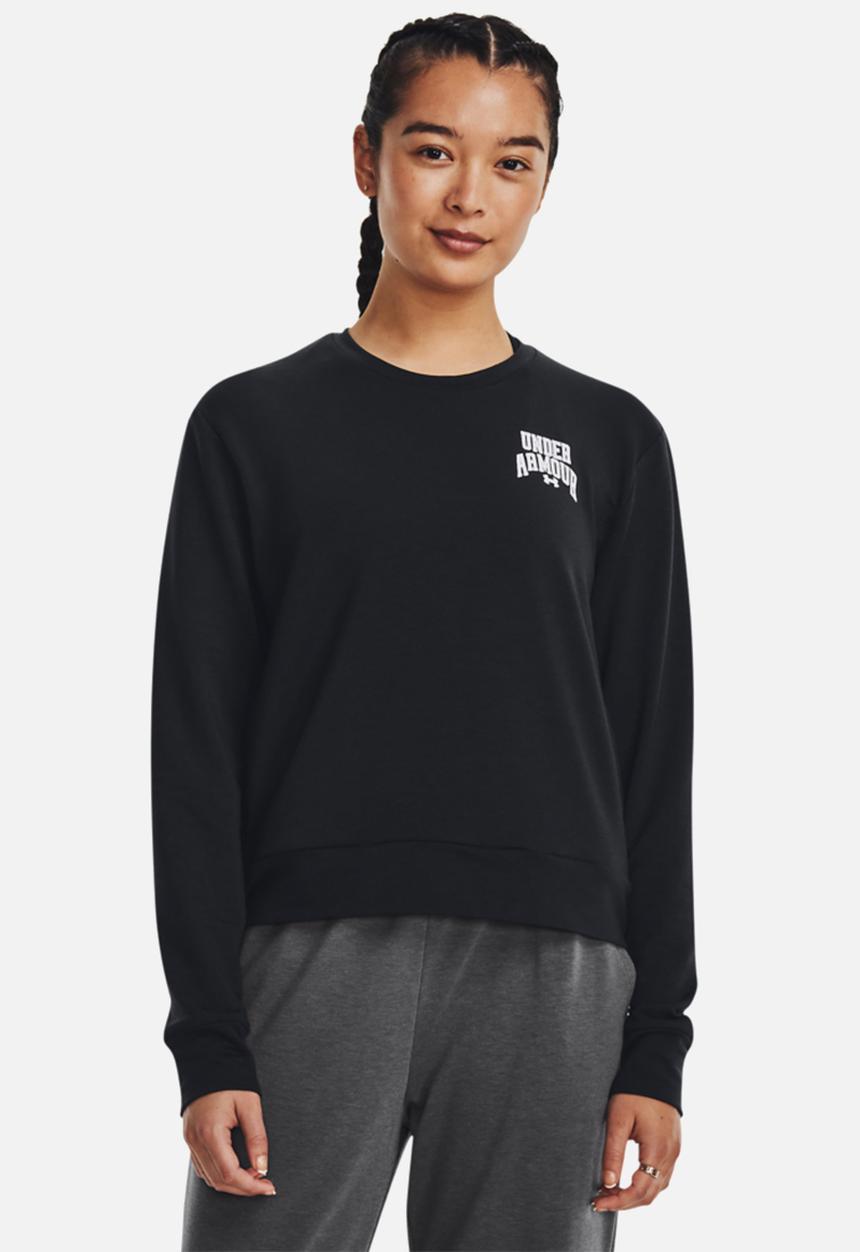 Under Armour - Ua rival terry graphic crew - black/white