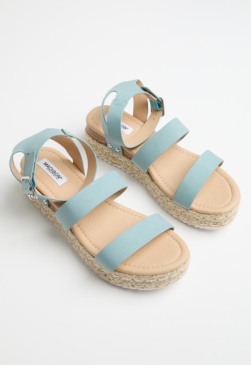 Madison® - Cassie ankle tie espadrille - denim