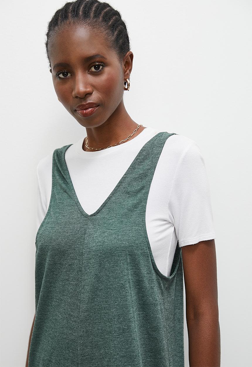 Superbalist - Relaxed knit jumpsuit - olive