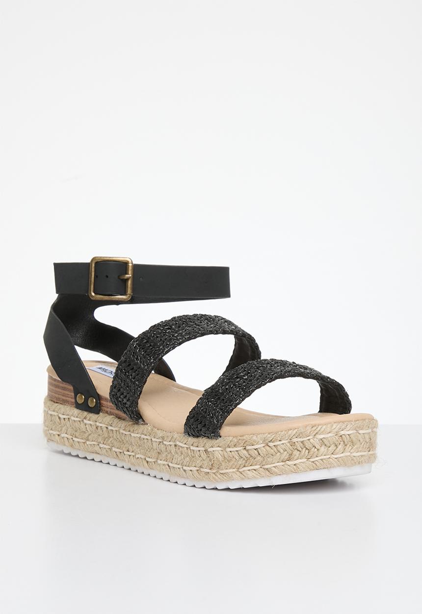 Madison® - Cassie ankle tie espadrille - black