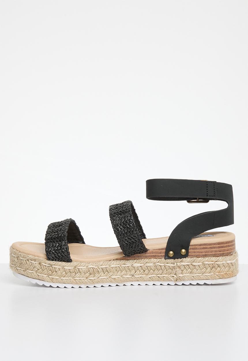 Madison® - Cassie ankle tie espadrille - black