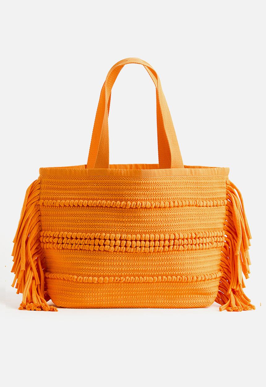H&M - Fringed shopper - orange