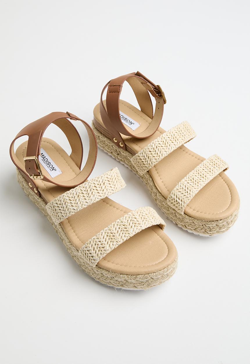 Madison® - Cassie ankle tie espadrille - natural