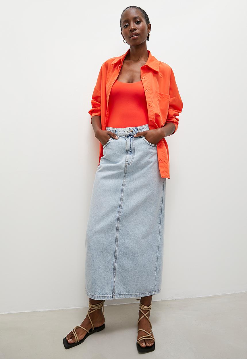 Superbalist - Double scoop bodysuit - orange