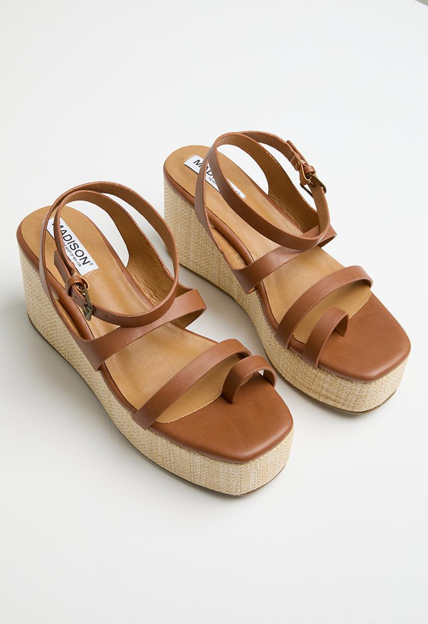 Madison® - Cara wedge plaform sandal - tan
