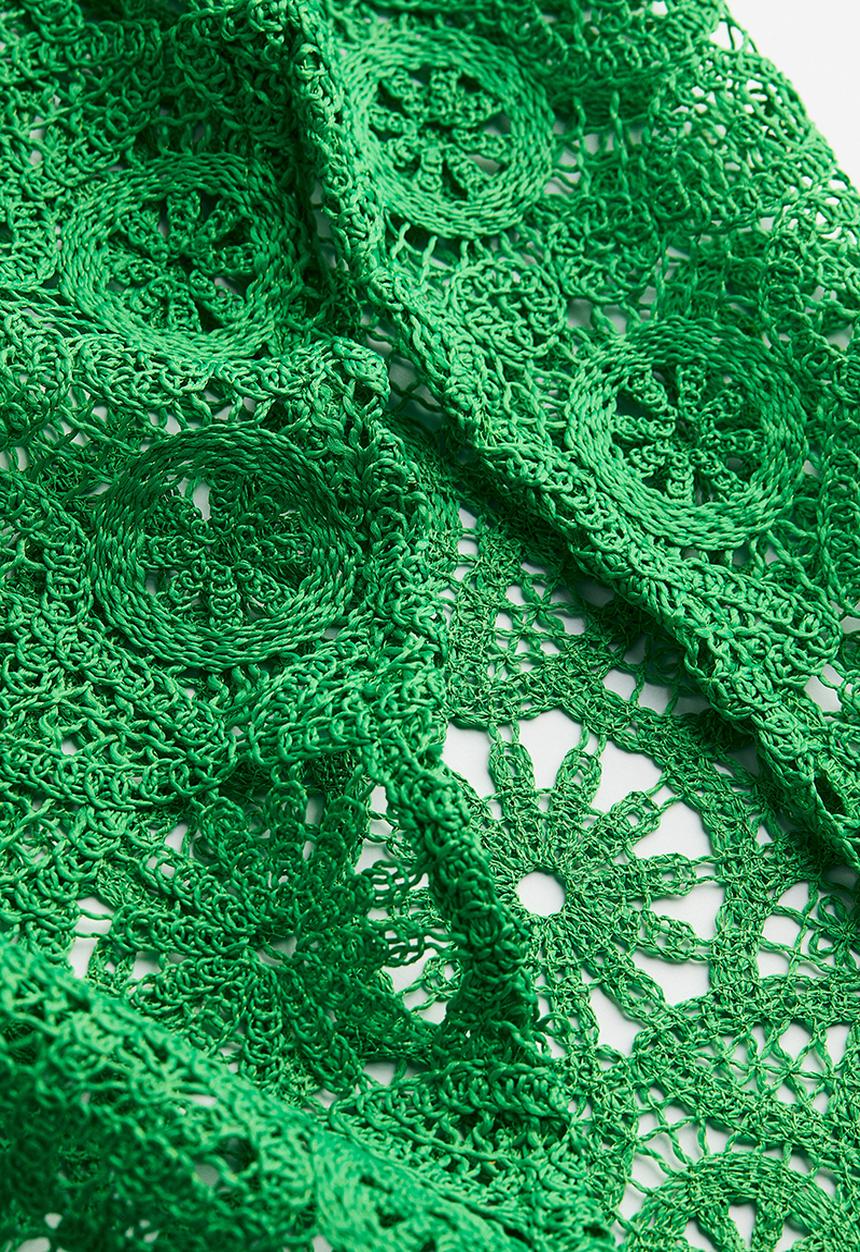 H&M - Lace skirt - green