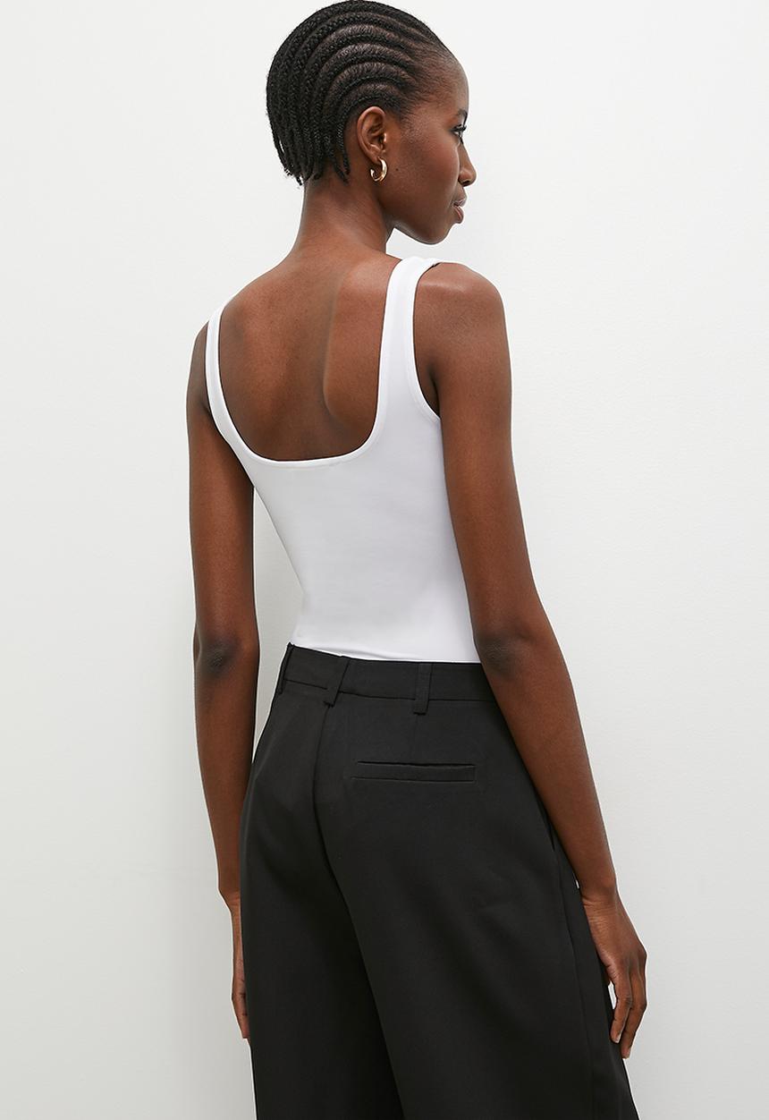 Superbalist - Square neck vest - white