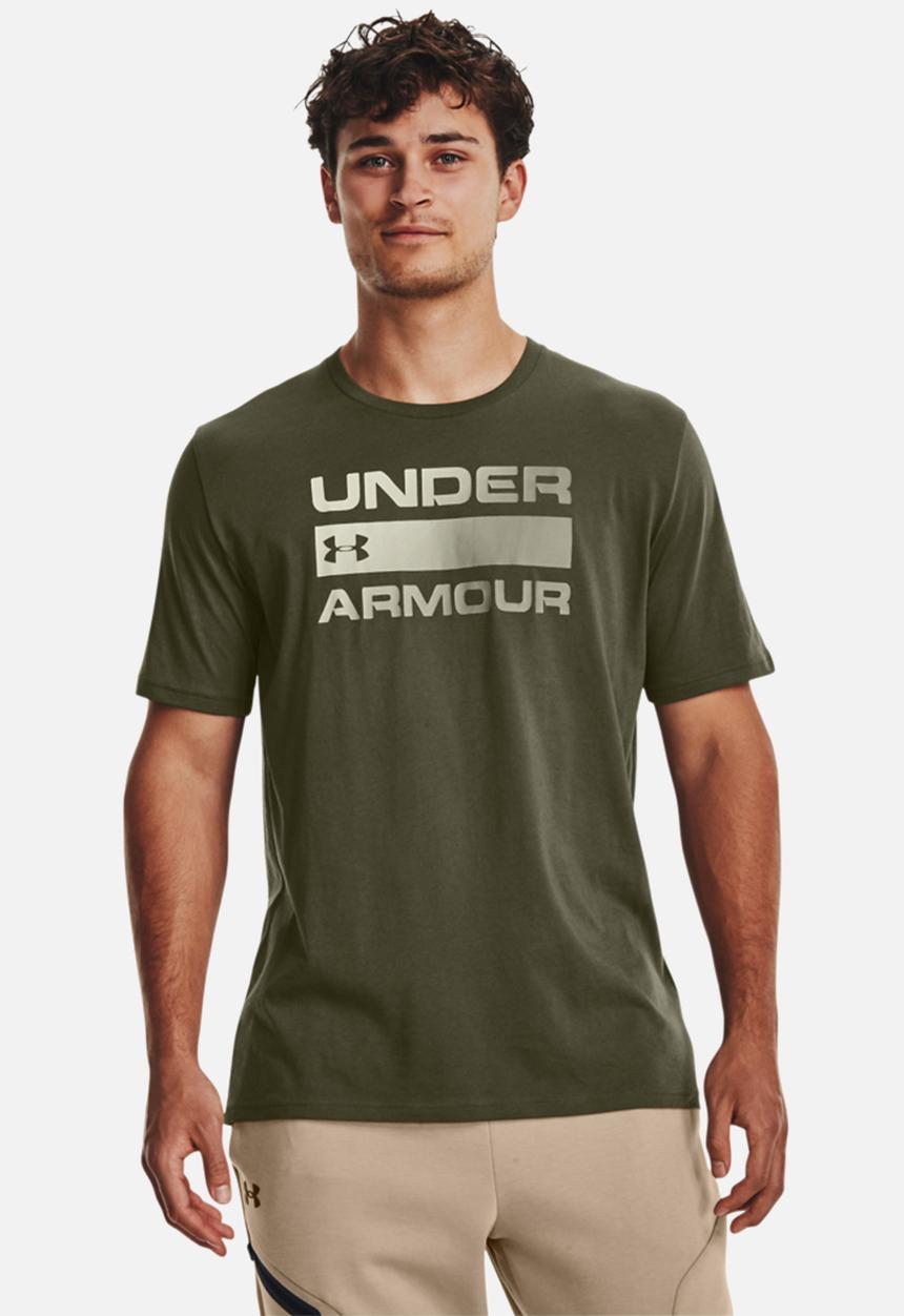 Under Armour - Ua team issue wordmark short sleeve - od green/halo gray/pewter