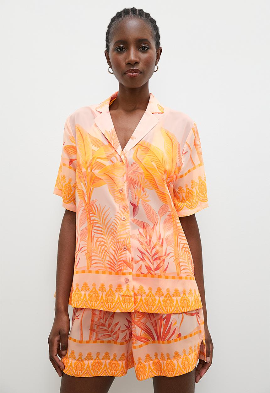 Superbalist - Short sleeve cover up - print